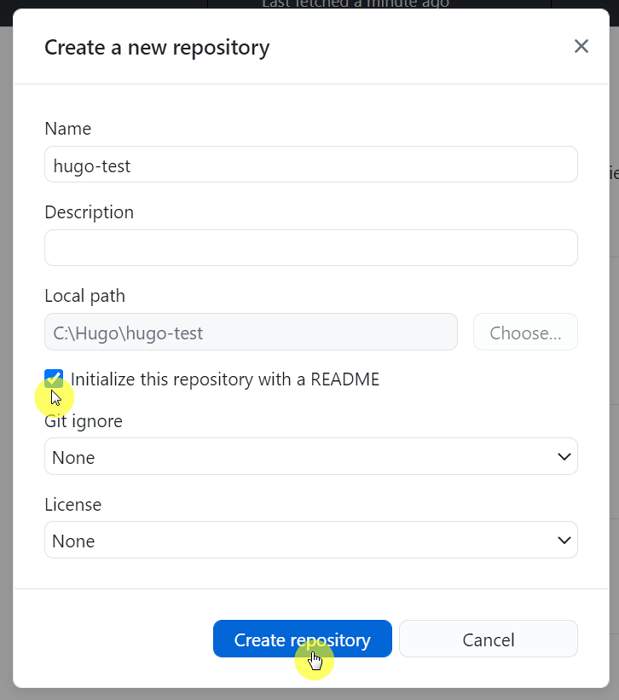 create repository