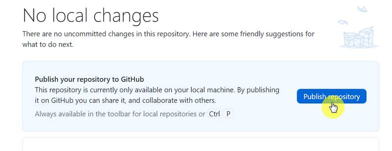 publish new repository on GitHub